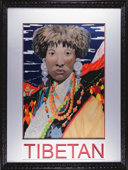 Tibetan - a Paint Artowrk by Amy Zaleta-Martinez