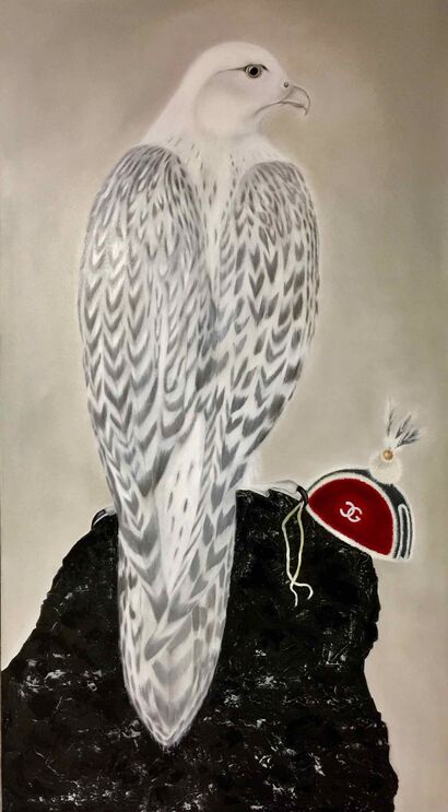 the CoCo Falcon - A Paint Artwork by Marie E.U. Schirrmacher-Meitz