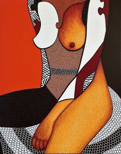 posing - a Paint Artowrk by Olena Linse