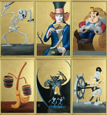 Polyptych of worries - A Paint Artwork by Maurizio Meldolesi