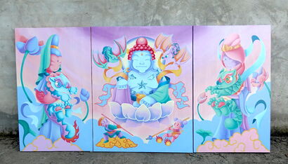 Oriental Party - a Paint Artowrk by Wuttinun Kotisathiankul