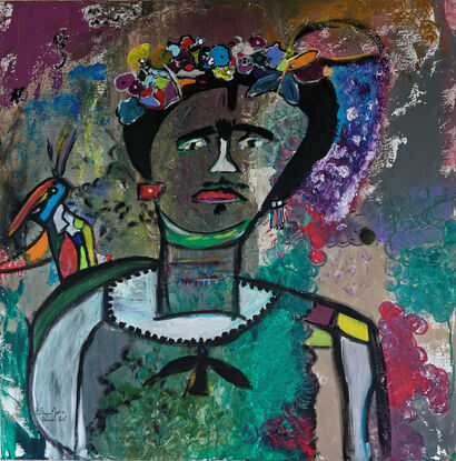 Frida - a Paint Artowrk by Catherine MARIE