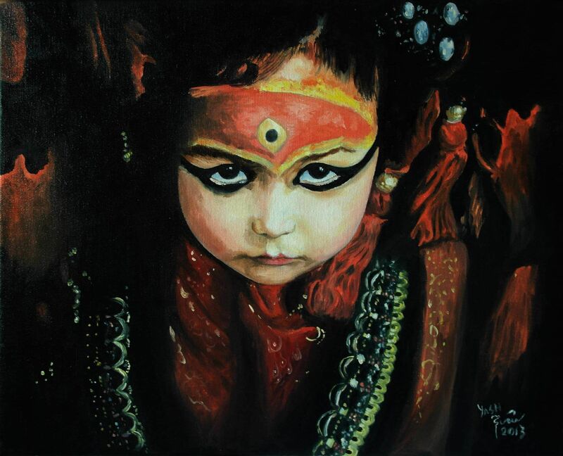 Kumari - a Paint by Yash Munankarmy