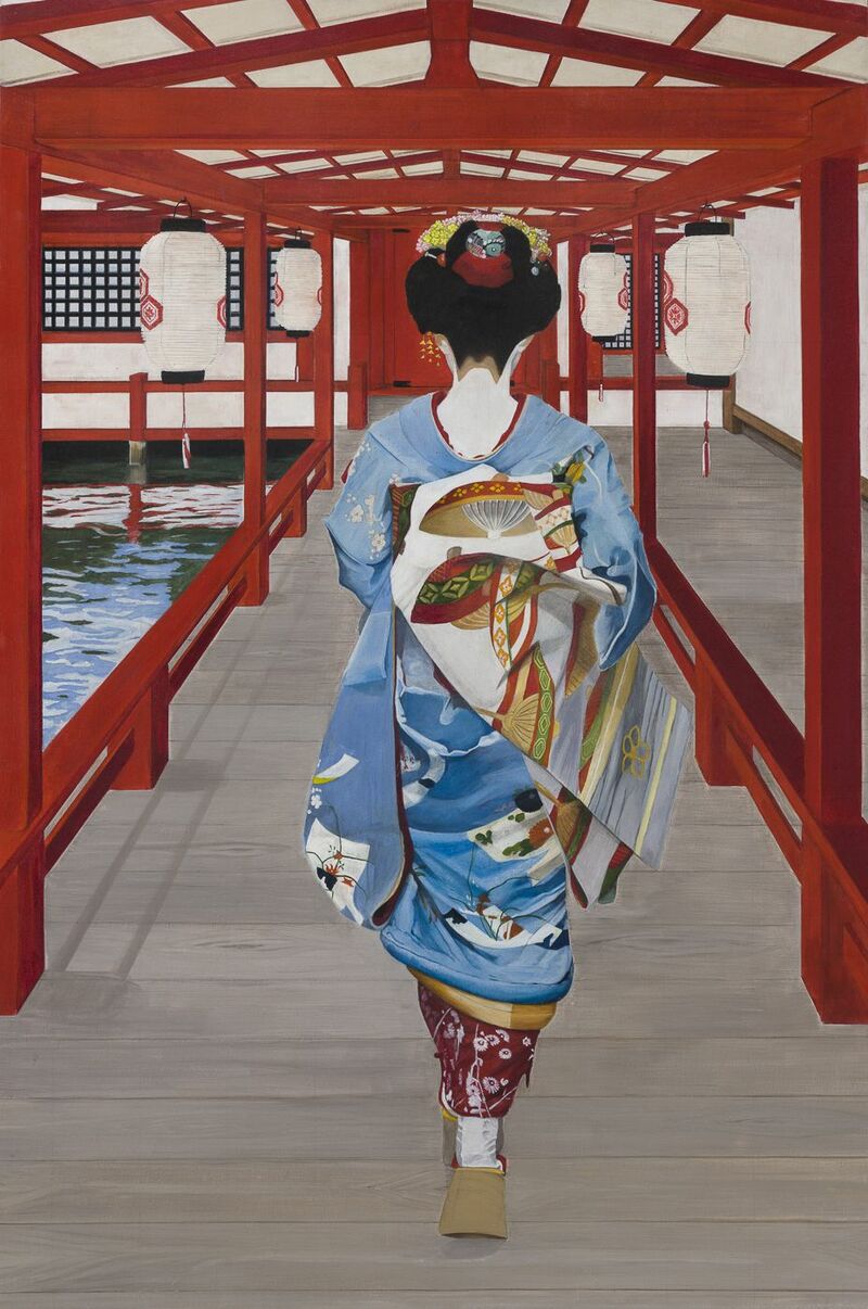 Maiko in Miyajima - a Paint by Pasquale Pacelli